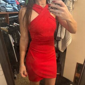 Lulu's One Shoulder Red Dress size xs ❤️